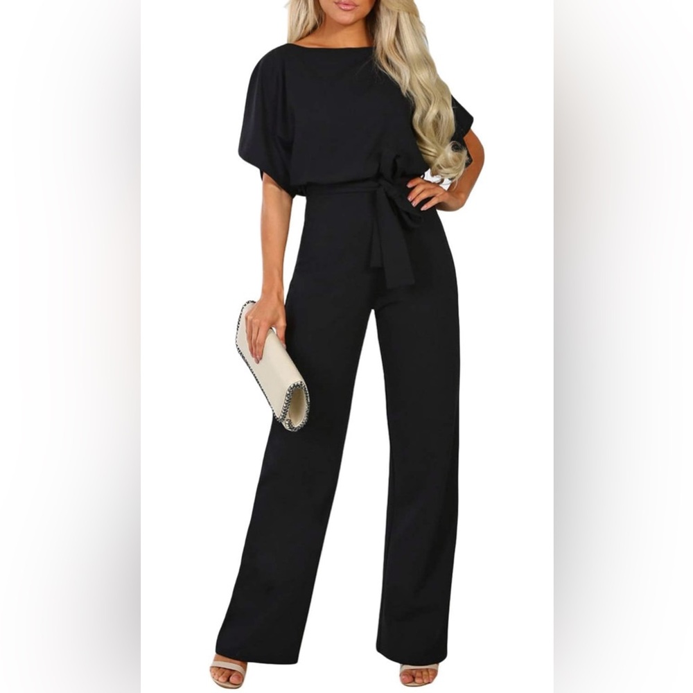 Amazon Black Wide Leg Jumpsuit